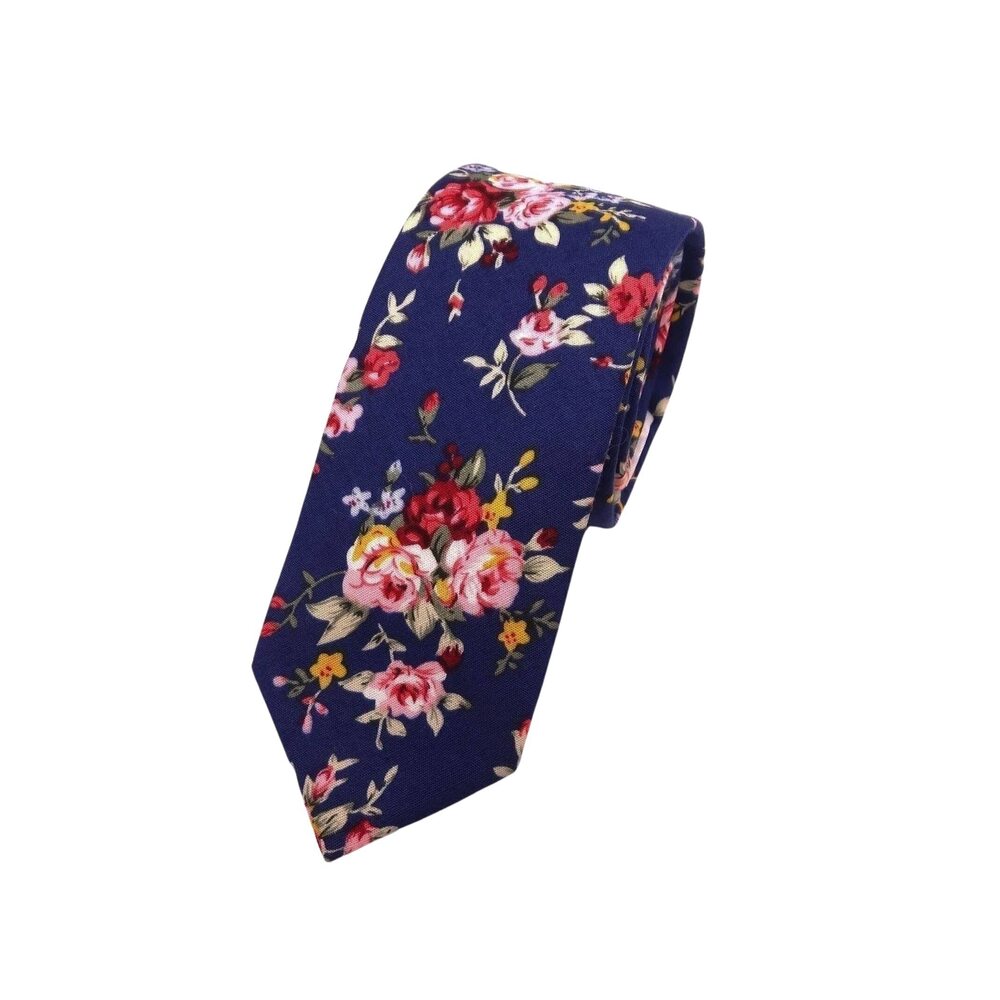 9703 Cotton ’s Floral Tie Great for weddings gifts anniversaries